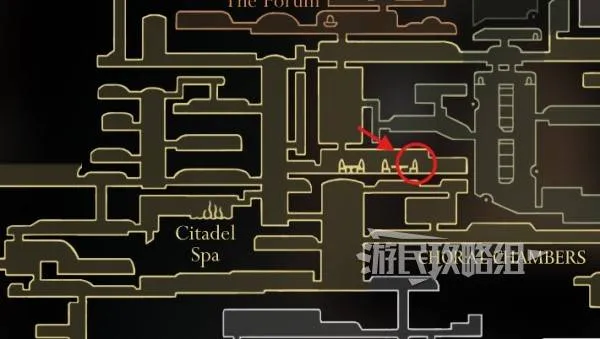 《空洞騎士：絲綢之歌》蒼白油 2 地圖位置 / 取自遊民星空