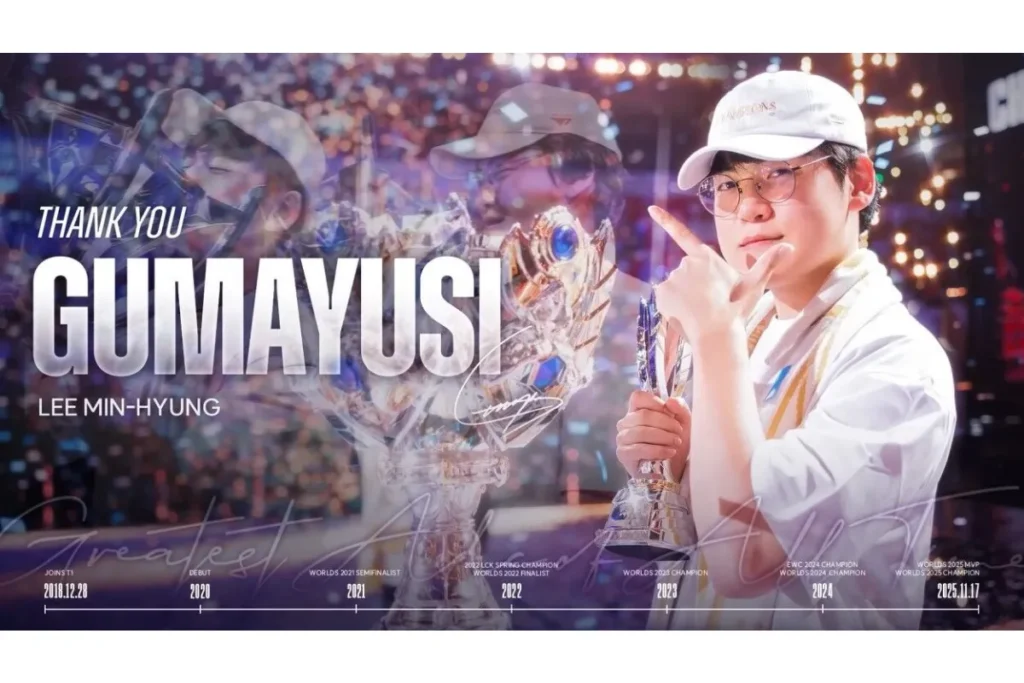 T1 三連霸成員 Gumayusi 驚傳離隊!