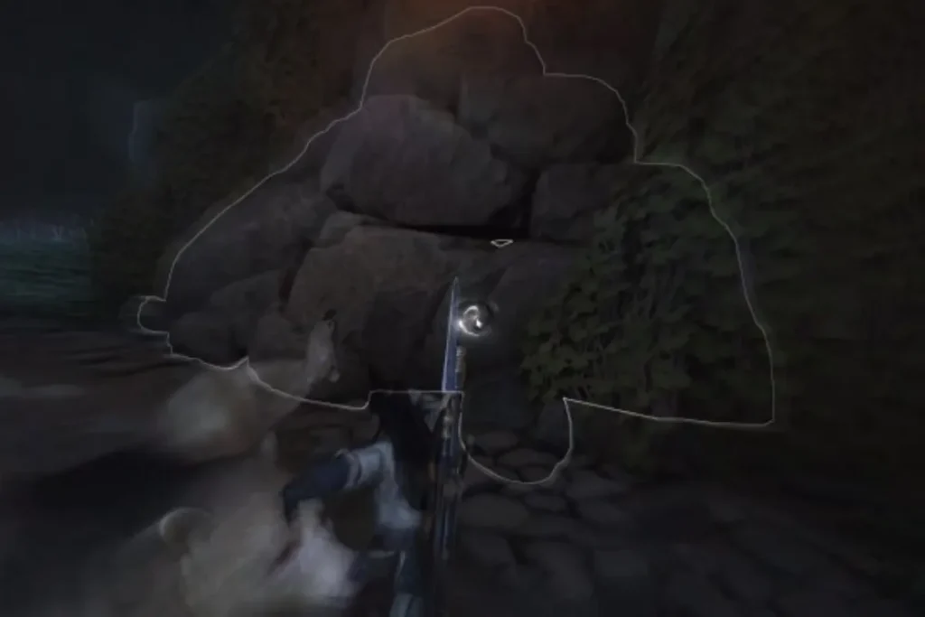 使用乾坤大挪移將熊扔向巨石