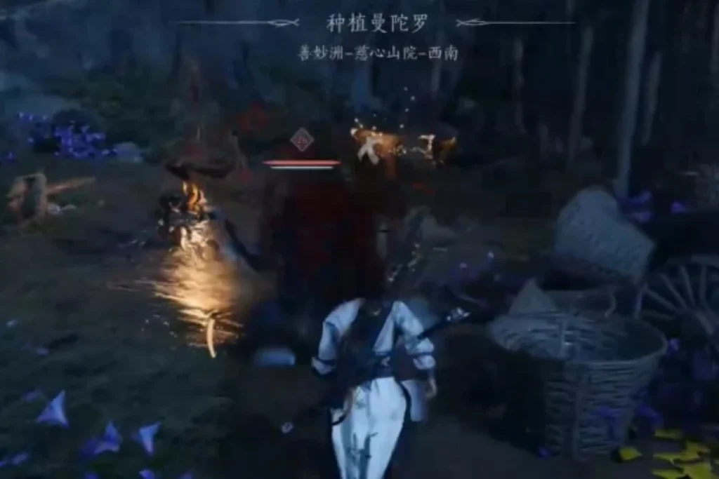 從傳送點直接進入慈心山院裡面