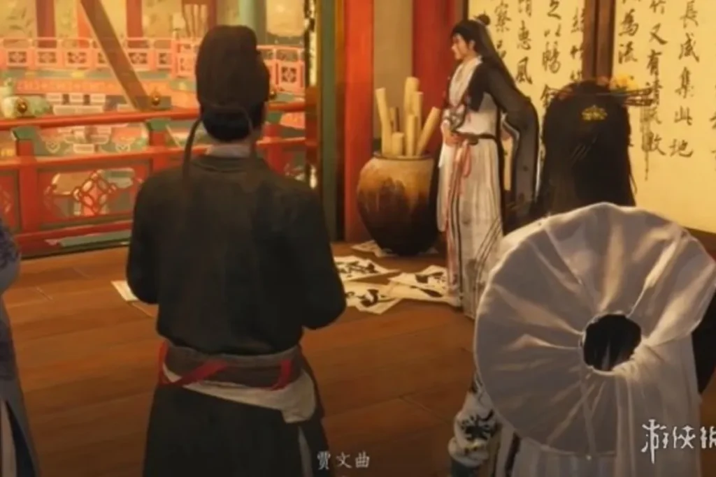 與詞人甲進行辯論。