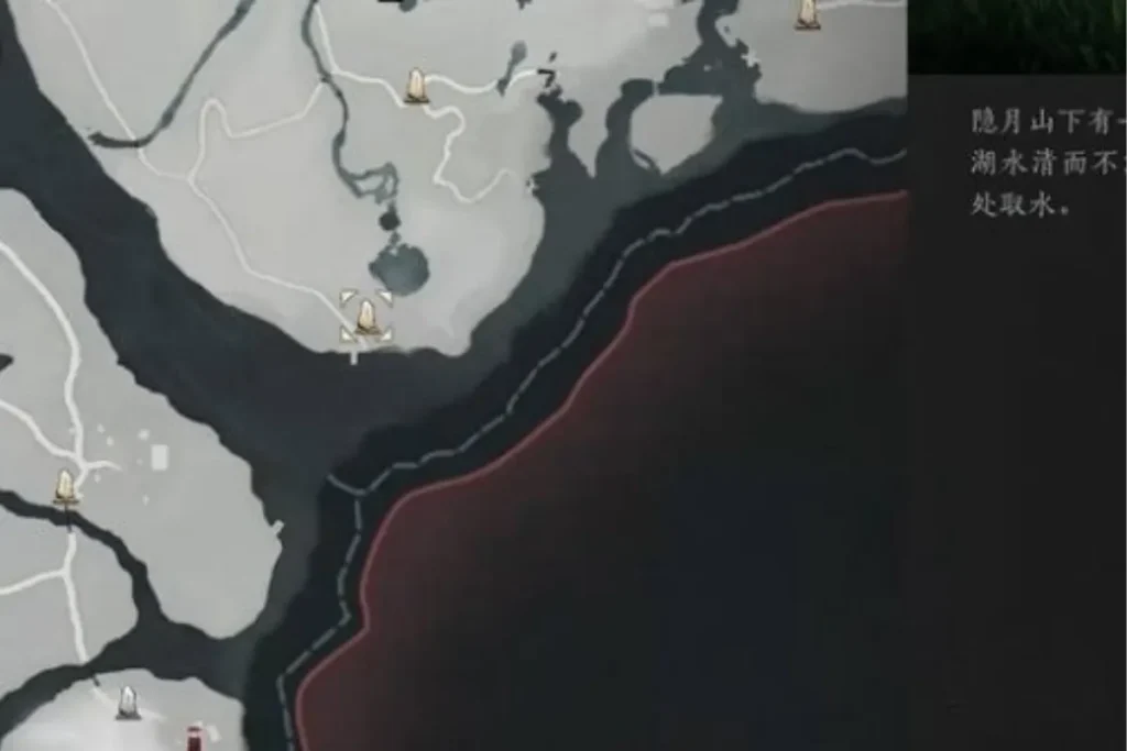 心法凝神章取得步驟1：前往「抱山湖」